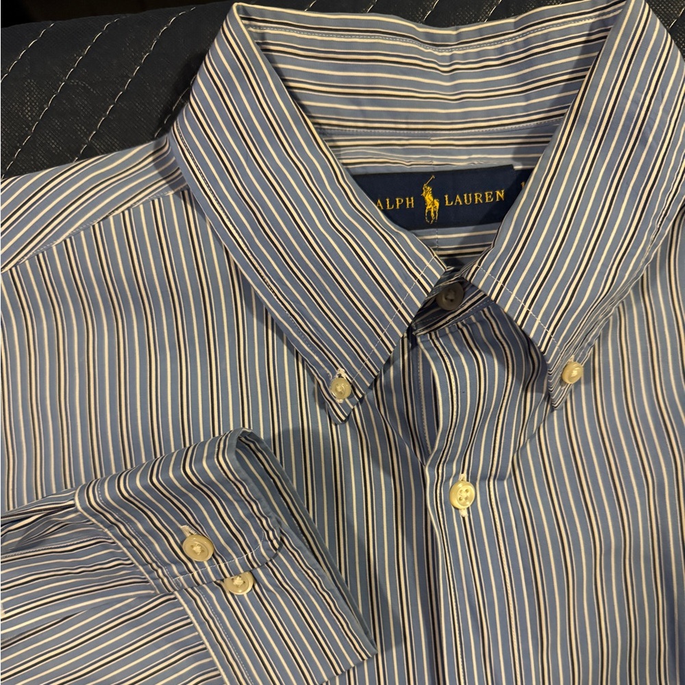 Ralph Lauren Blue Striped Men's Shirt